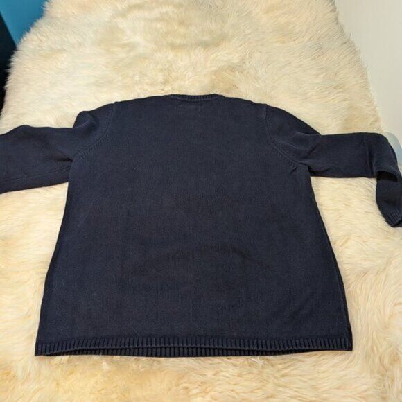 Vintage Tommy Hilfiger Navy Blue Crewneck Sweater Women Size 2XL - Picture 5 of 5